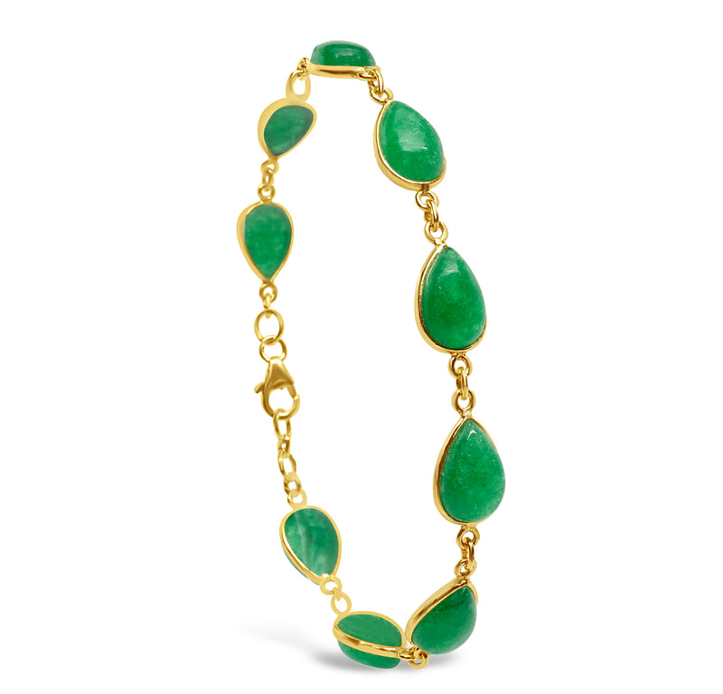 "The Mediterranean" Green Amethyst Bracelet