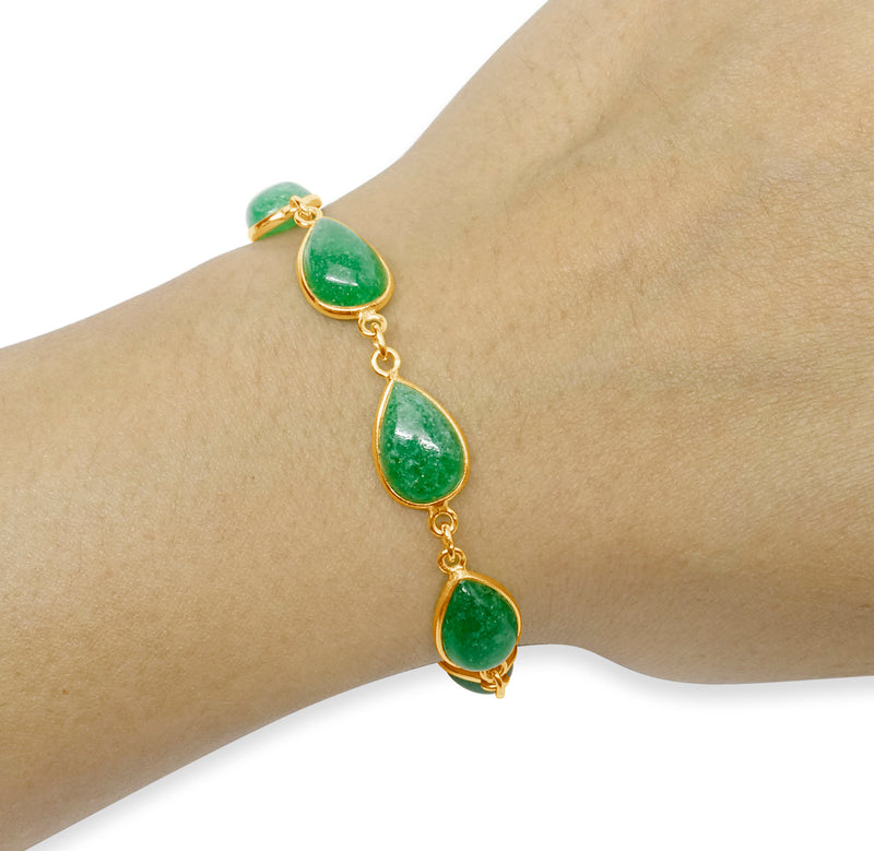 "Precious" Jade Bracelet (Gold)