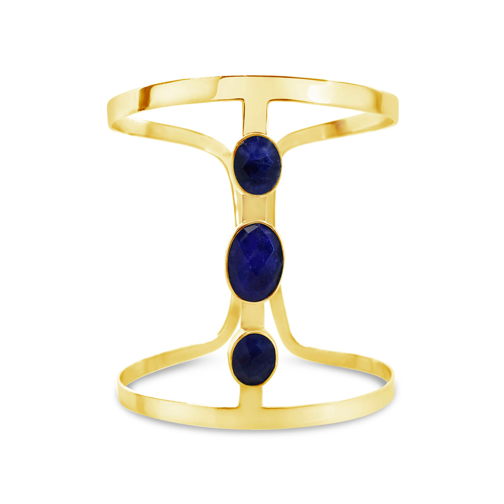 "Athena" Sapphire Cuff Bracelet