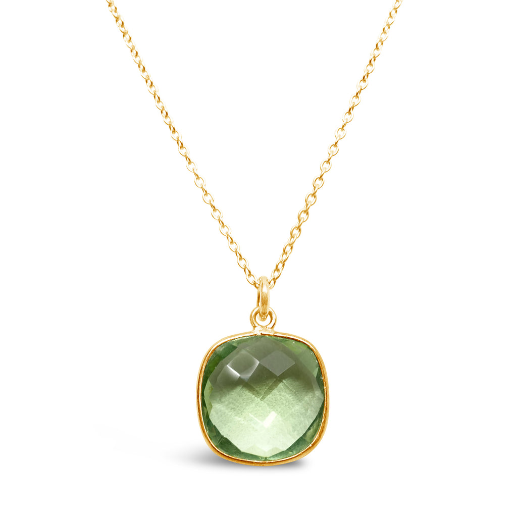 "Green Apple" Peridot Pendant Necklace