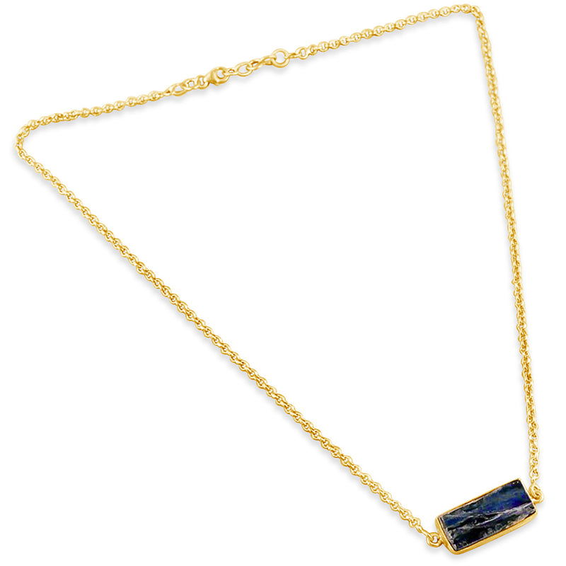 "Geometry" Choker and Dangle Gold Necklace
